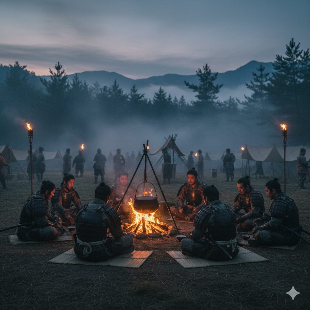 戦国時代の野営の様子