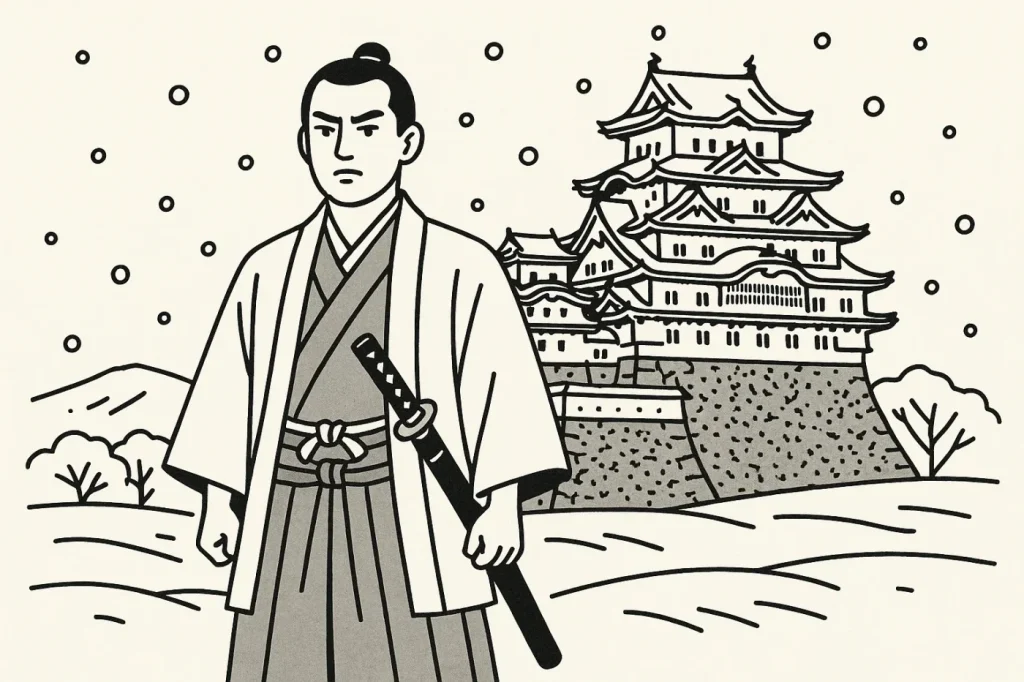 雪の城下で、若き殿様は言葉を信じて立った。