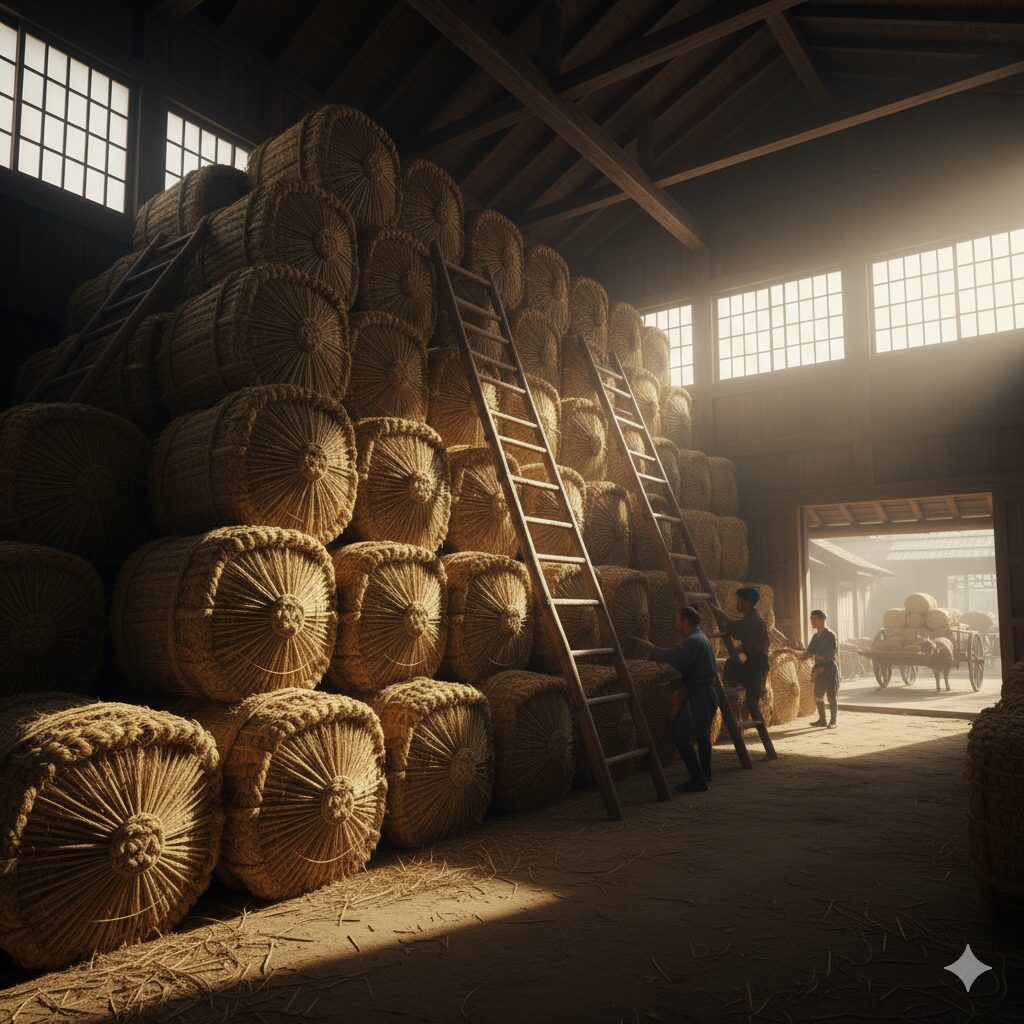 たくさんの米俵