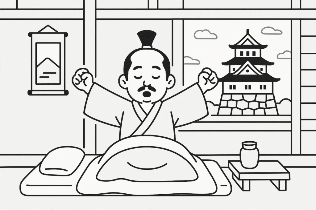 城内で生活をする殿様