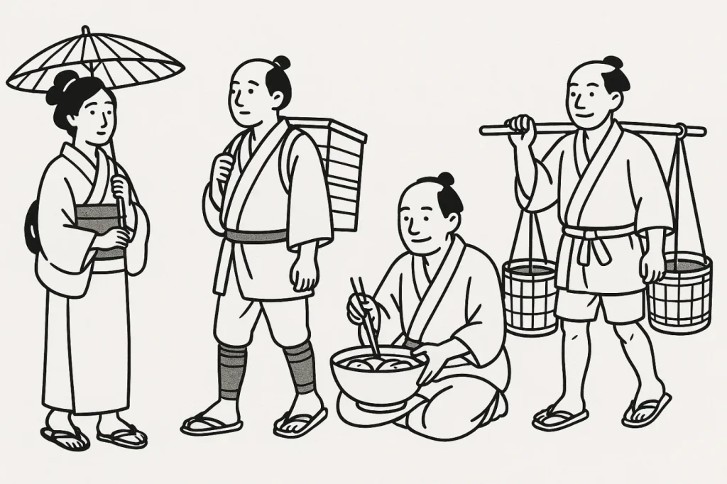 江戸時代の町人たち