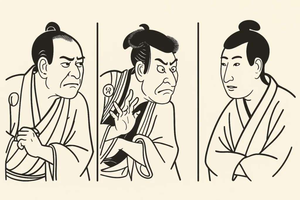 写楽の絵の3パターン